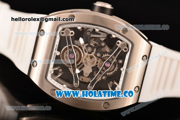 Richard Mille RM 038 Asia Automatic Steel Case with Skeleton Dial and White Inner Bezel - Click Image to Close